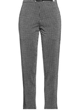 White Sand 88 Pants Size Woman 0, Man 44, Black Silver Belted Made in Italy NWT
